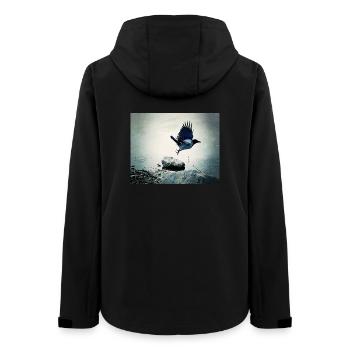 Le Vol du Corbeau - Veste softshell femme recyclée Stanley/Stella - noir - Dos - AI Model Female 172 light (172cm)