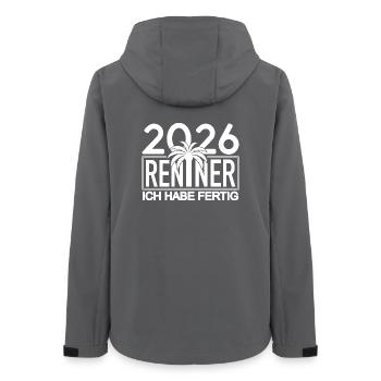 2026 Renner Palm Design - Women’s Recycled Softshell Jacket by Stanley/Stella - anthracite - Back - AI Model Female 172 light (172cm)
