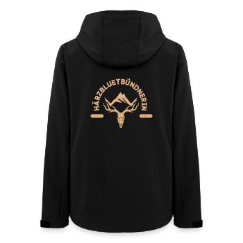 Härzbluetgraubünden - Veste softshell femme recyclée Stanley/Stella - noir - Dos - AI Model Female 172 light (172cm)