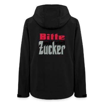 Bitte viel Zucker - Frauen Recycelte Softshelljacke von Stanley/Stella - Schwarz - Hinten - AI Model Female 172 light (172cm)