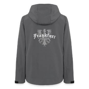 Frankfurt - Frauen Recycelte Softshelljacke von Stanley/Stella - Anthrazit - Hinten - AI Model Female 172 light (172cm)