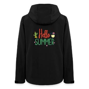 Hallo Sommer - Frauen Recycelte Softshelljacke von Stanley/Stella - Schwarz - Hinten - AI Model Female 172 light (172cm)