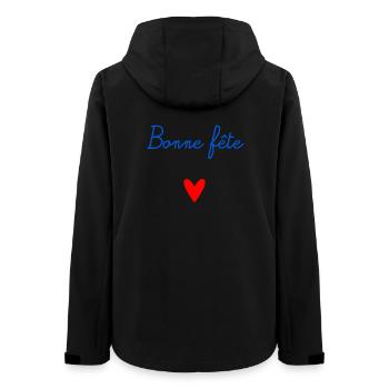 OMA. MUTTERTAG. ALLES GUTE ZUM OMA-TAG. ICH LIEBE DICH - Frauen Recycelte Softshelljacke von Stanley/Stella - Schwarz - Hinten - AI Model Female 172 light (172cm)