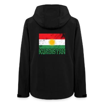 Symbole de paix kurde avec les Kurdes du Kurdistan - Veste softshell femme recyclée Stanley/Stella - noir - Dos - AI Model Female 172 light (172cm)