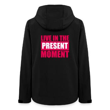 Vivre dans l’instant Pleine conscience de la présence - Veste softshell femme recyclée Stanley/Stella - noir - Dos - AI Model Female 172 light (172cm)
