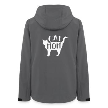 Cat Cats - Women’s Recycled Softshell Jacket by Stanley/Stella - anthracite - Back - AI Model Female 172 light (172cm)