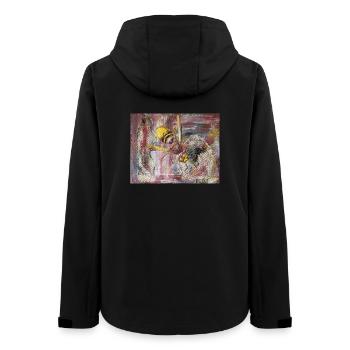 Hornet - Women’s Recycled Softshell Jacket by Stanley/Stella - black - Back - AI Model Female 172 light (172cm)