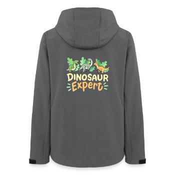 Dinosaurierliebhaber Dinosaurierexperte - Frauen Recycelte Softshelljacke von Stanley/Stella - Anthrazit - Hinten - AI Model Female 172 light (172cm)