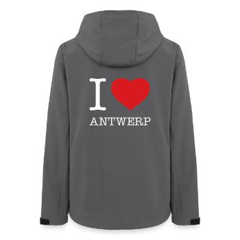 J’ADORE ANVERS - Veste softshell femme recyclée Stanley/Stella - charbon - Dos - AI Model Female 172 light (172cm)