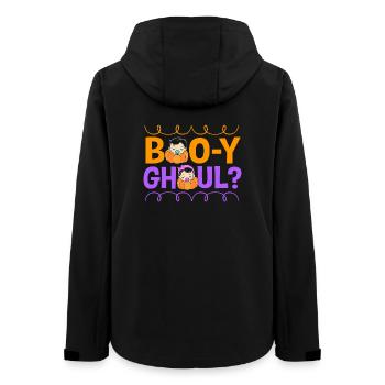 Halloween Gender Reveal - Frauen Recycelte Softshelljacke von Stanley/Stella - Schwarz - Hinten - AI Model Female 172 light (172cm)