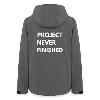 Projet jamais terminé – Voiture construit la chemise - Veste softshell femme recyclée Stanley/Stella - charbon - Dos - AI Model Female 172 light (172cm)