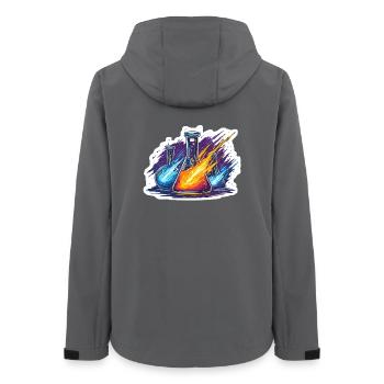 Lab Geek Quadrantid Meteor Shower Lab Experiment - Women’s Recycled Softshell Jacket by Stanley/Stella - anthracite - Back - AI Model Female 172 light (172cm)