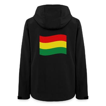 Drapeau bolivien - Veste softshell femme recyclée Stanley/Stella - noir - Dos - AI Model Female 172 light (172cm)
