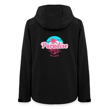 Mallorca Sonnenuntergang Strand Urlaub Shirt - Frauen Recycelte Softshelljacke von Stanley/Stella - Schwarz - Hinten - AI Model Female 172 light (172cm)