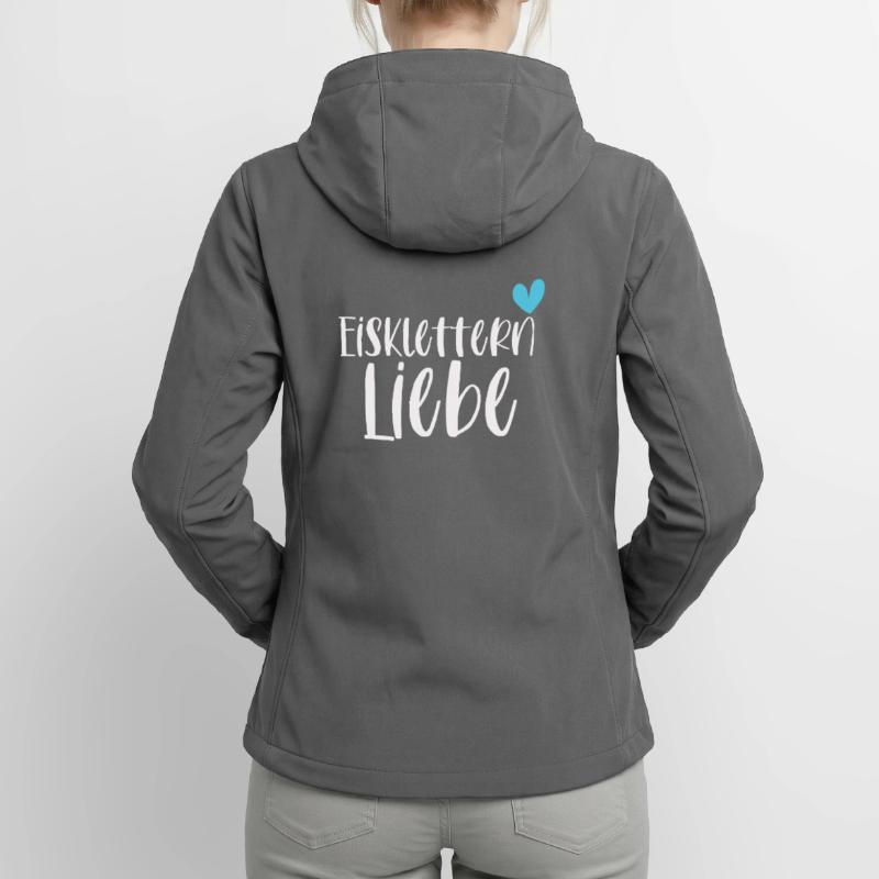 Klettern Eisklettern Liebe Eispickel Geschenk Frauen Recycelte Softshelljacke von Stanley/Stella