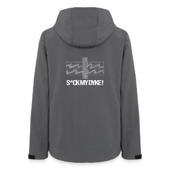 Anarchy in the geology - Women’s Recycled Softshell Jacket by Stanley/Stella - anthracite - Back - AI Model Female 172 light (172cm)
