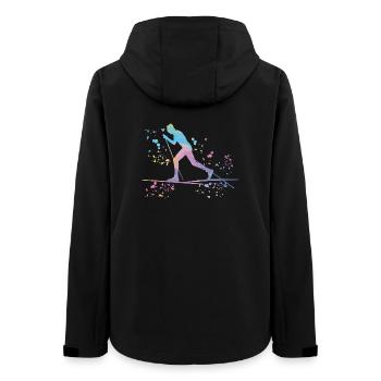 Cross-country skiing Cross-country skiing - Women’s Recycled Softshell Jacket by Stanley/Stella - black - Back - AI Model Female 172 light (172cm)