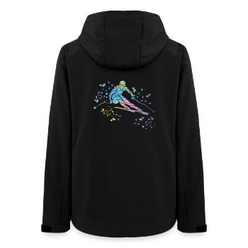 Alpine skiing Winter sports Nordic skiing - Women’s Recycled Softshell Jacket by Stanley/Stella - black - Back - AI Model Female 172 light (172cm)