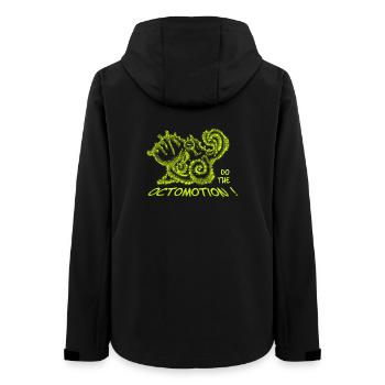 Faites la Poulpe – Pieuvre Drôle & Mer - Veste softshell femme recyclée Stanley/Stella - noir - Dos - AI Model Female 172 light (172cm)