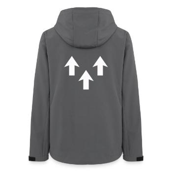 Arrows - Women’s Recycled Softshell Jacket by Stanley/Stella - anthracite - Back - AI Model Female 172 light (172cm)