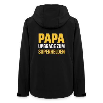 Papa Level Experte Gamer Spruch Zocken Gaming - Frauen Recycelte Softshelljacke von Stanley/Stella - Schwarz - Hinten - AI Model Female 172 light (172cm)