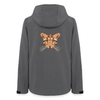Big cats outfit, clouded leopard, big cat - Women’s Recycled Softshell Jacket by Stanley/Stella - anthracite - Back - AI Model Female 172 light (172cm)