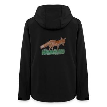 I'm just a fox - Women’s Recycled Softshell Jacket by Stanley/Stella - black - Back - AI Model Female 172 light (172cm)
