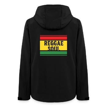 Reggae Soul Jamaica Style - Women’s Recycled Softshell Jacket by Stanley/Stella - black - Back - AI Model Female 172 light (172cm)
