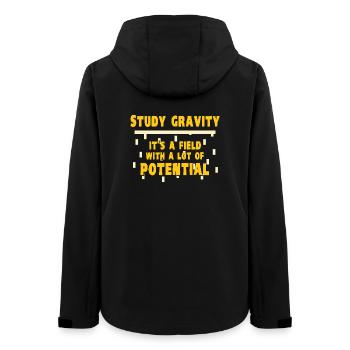 Physics Physicist Physics Student Physics Teacher - Women’s Recycled Softshell Jacket by Stanley/Stella - black - Back - AI Model Female 172 light (172cm)