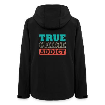 Krimi True Crime - Frauen Recycelte Softshelljacke von Stanley/Stella - Schwarz - Hinten - AI Model Female 172 light (172cm)