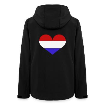 Drapeau du cœur des Pays-Bas - Veste softshell femme recyclée Stanley/Stella - noir - Dos - AI Model Female 172 light (172cm)