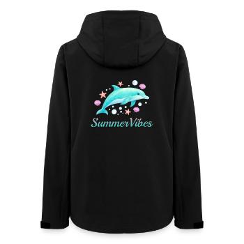 Ambiance estivale - Veste softshell femme recyclée Stanley/Stella - noir - Dos - AI Model Female 172 light (172cm)