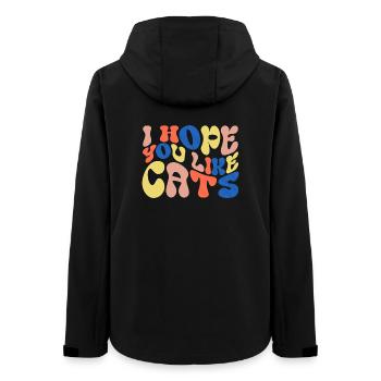 J’espère que vous aimez les chats - Veste softshell femme recyclée Stanley/Stella - noir - Dos - AI Model Female 172 light (172cm)