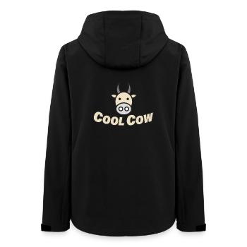COOL COW - Frauen Recycelte Softshelljacke von Stanley/Stella - Schwarz - Hinten - AI Model Female 172 light (172cm)