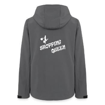 SHOPPING QUEEN - Women’s Recycled Softshell Jacket by Stanley/Stella - anthracite - Back - AI Model Female 172 light (172cm)