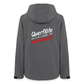 Fan Train, Spielmannszug, Musikzug, Querflöte (25 - Women’s Recycled Softshell Jacket by Stanley/Stella - anthracite - Back - AI Model Female 172 light (172cm)