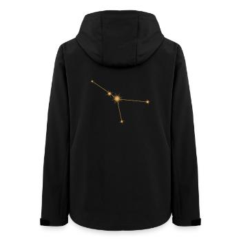 Constellation d’étoiles Cancer Signe de naissance Doré - Veste softshell femme recyclée Stanley/Stella - noir - Dos - AI Model Female 172 light (172cm)