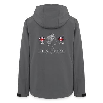 Queen's 100th birthday in 2026 - Women’s Recycled Softshell Jacket by Stanley/Stella - anthracite - Back - AI Model Female 172 light (172cm)