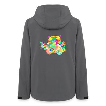 Free To Be Me - Frauen Recycelte Softshelljacke von Stanley/Stella - Anthrazit - Hinten - AI Model Female 172 light (172cm)