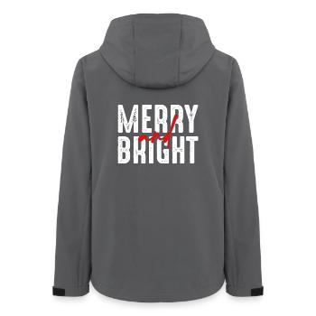 Scénario de Noël joyeux et lumineux - Veste softshell femme recyclée Stanley/Stella - charbon - Dos - AI Model Female 172 light (172cm)