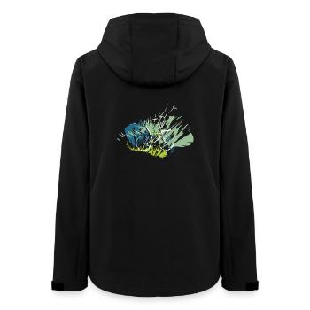 Rickel's Design: Cyclists 2025 - Women’s Recycled Softshell Jacket by Stanley/Stella - black - Back - AI Model Female 172 light (172cm)