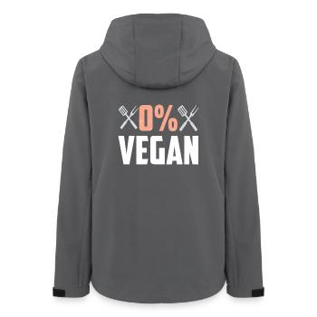 0 Prozent vegan - Frauen Recycelte Softshelljacke von Stanley/Stella - Anthrazit - Hinten - AI Model Female 172 light (172cm)