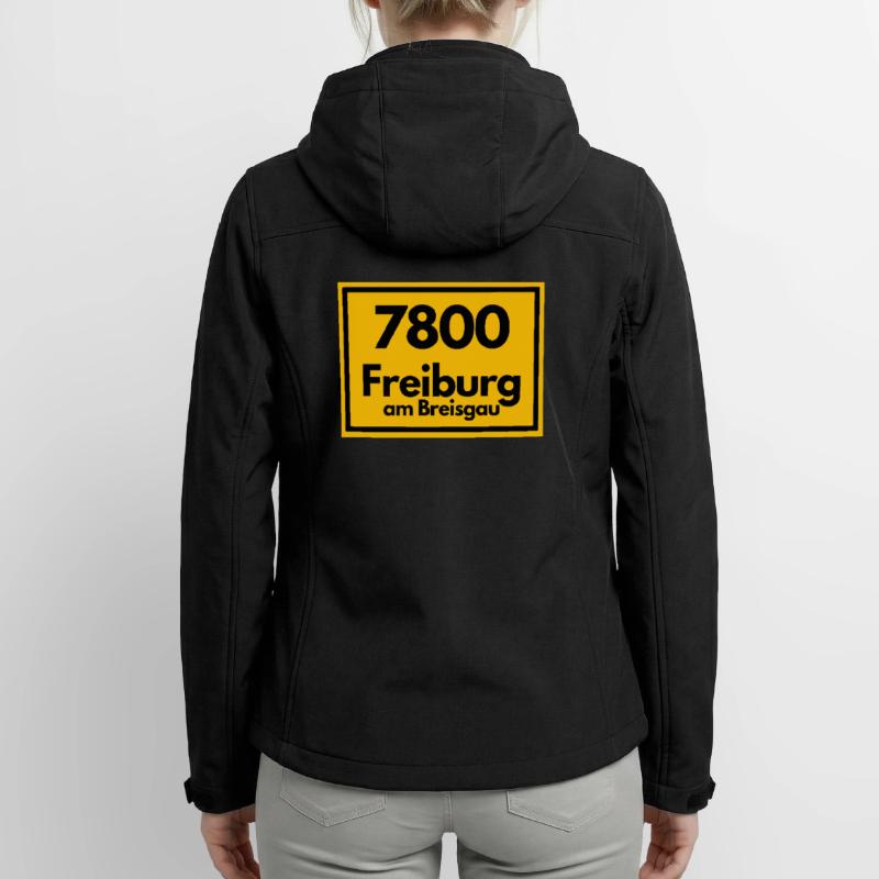 OLD POSTCODE POSTCODE RETRO 7800 FREIBURG BREISGAU Women’s Recycled Softshell Jacket by Stanley/Stella