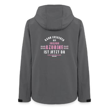 Friseur Azubine Ausbildung Lehre Friseurin Frisör - Frauen Recycelte Softshelljacke von Stanley/Stella - Anthrazit - Hinten - AI Model Female 172 light (172cm)