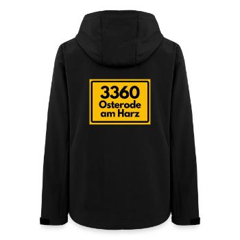 ANCIEN CODE POSTAL RETRO 3360 OSTERODE HARZ - Veste softshell femme recyclée Stanley/Stella - noir - Dos - AI Model Female 172 light (172cm)