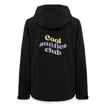 Club des tantes - Veste softshell femme recyclée Stanley/Stella - noir - Dos - AI Model Female 172 light (172cm)