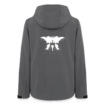Rorschach - Women’s Recycled Softshell Jacket by Stanley/Stella - anthracite - Back - AI Model Female 172 light (172cm)