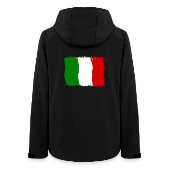 Italy Italian Flag Flag Gift - Women’s Recycled Softshell Jacket by Stanley/Stella - black - Back - AI Model Female 172 light (172cm)