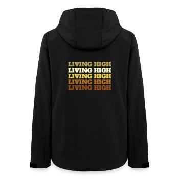Living High - Women’s Recycled Softshell Jacket by Stanley/Stella - black - Back - AI Model Female 172 light (172cm)