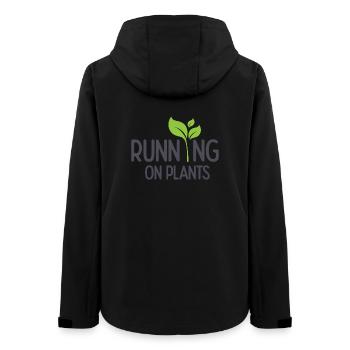 Laufen auf Pflanzen - Frauen Recycelte Softshelljacke von Stanley/Stella - Schwarz - Hinten - AI Model Female 172 light (172cm)